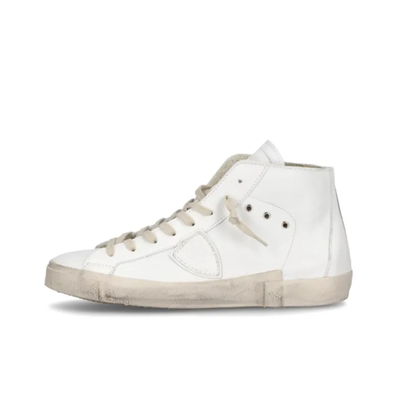 PHILIPPE MODEL Prs High-Top Skateboard Shoes Women's White-0