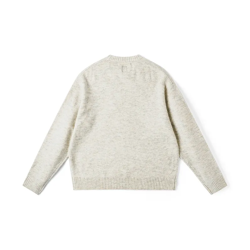 Lee FW24 Sweater Unisex Oat Gray-1