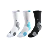 White/Black *1+Black *1+White/Blue *1 [Three-Pack] [High-Cut]