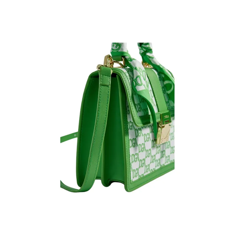 DEGAIA Cow Leather Shoulder Bag Crossbody Bag Handbag Small Size Women's Green-3