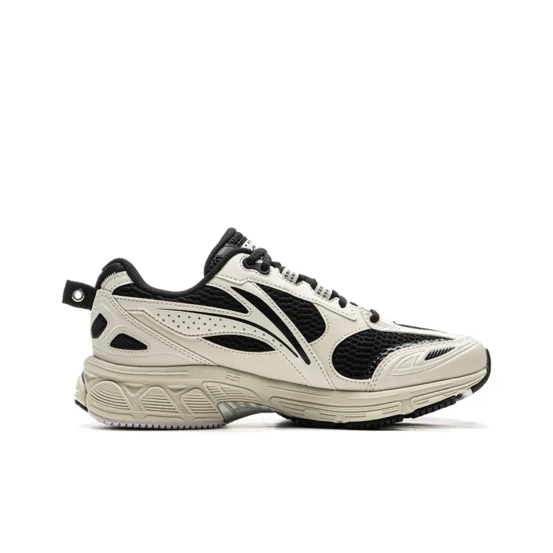 LiNing Shake 2.0 Anti Slip Wear Resistant Low Top Casual Running Shoes Women's Beige Black-1