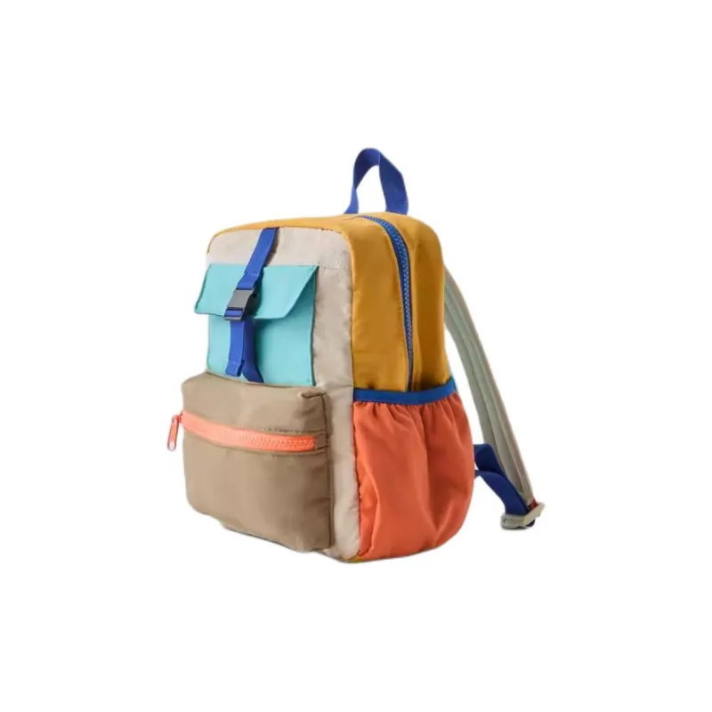 ZARA Polyamide Backpack Kids' Camel Brown-1
