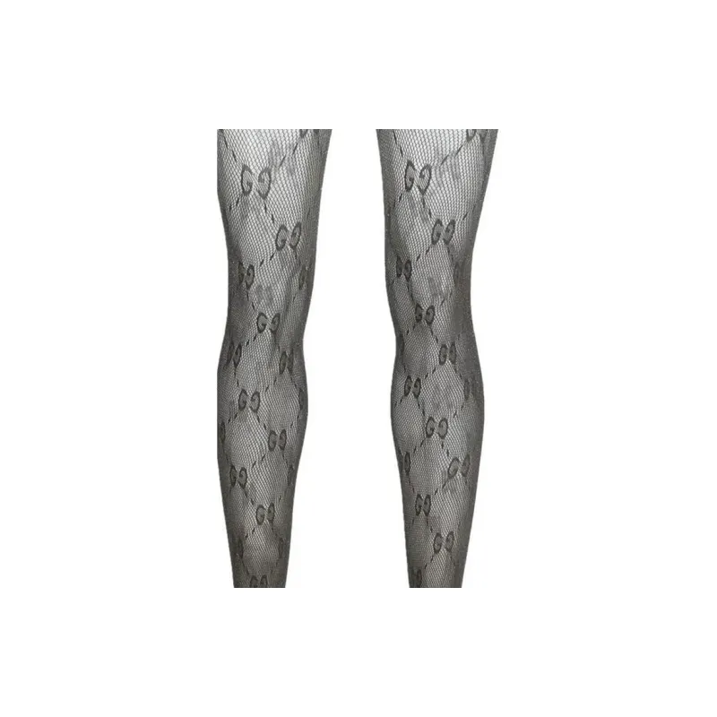GUCCI Gg Lurex detailed Knitted Tights-4