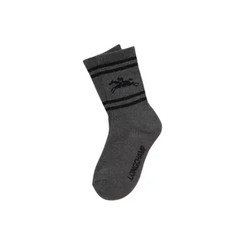 LONGCHAMP Mid-Calf Socks Women's 1 Pack Dark Gray