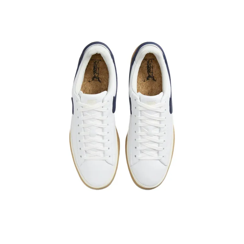 Nike Blazer Phantom Low White Summit White Gum Yellow Midnight Navy-3
