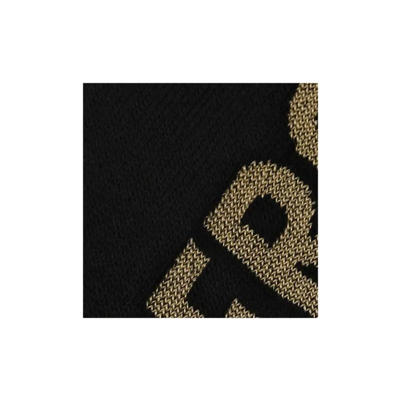 VERSACE Mid Calf Socks Unisex 1 Pack Black Gold-5