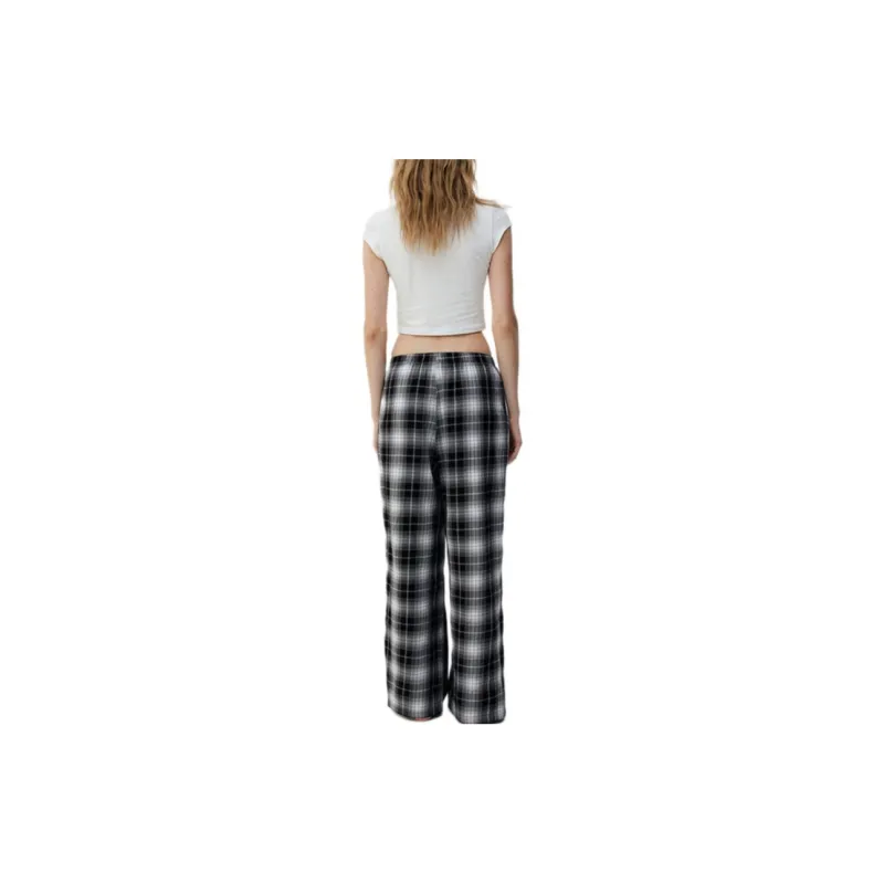H&M Pajama Pants Women's Black/Plaid-2