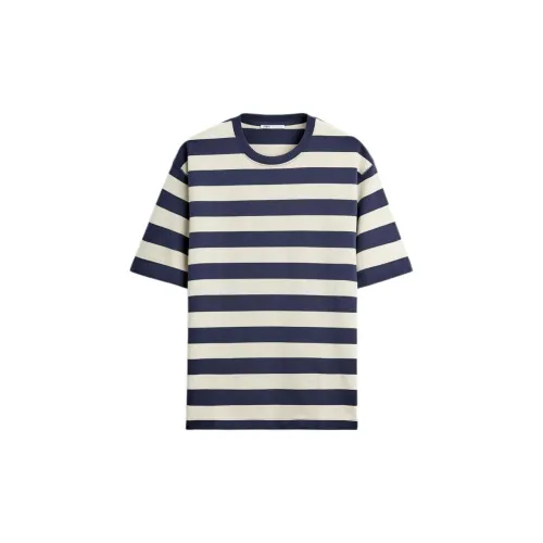 ZARA T-Shirts Men Gray/Blue