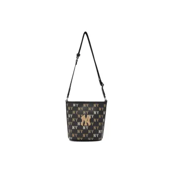 MLB PVC Bucket Bags Shoulder Bag Crossbody Bag Regular Unisex Black