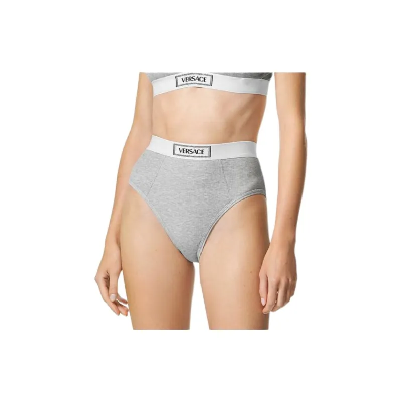 VERSACE High Waist Logo Waistband Briefs-1