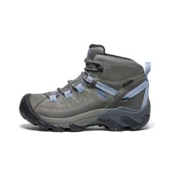 KEEN Targhee 2 Slip Resistant Mid Top Outdoor Shoes Women's Gray Blue