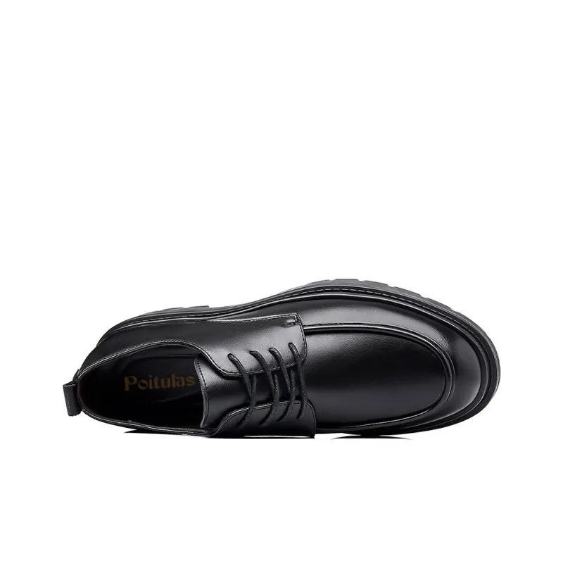 Poitulas Dress Shoes Men's Black-2