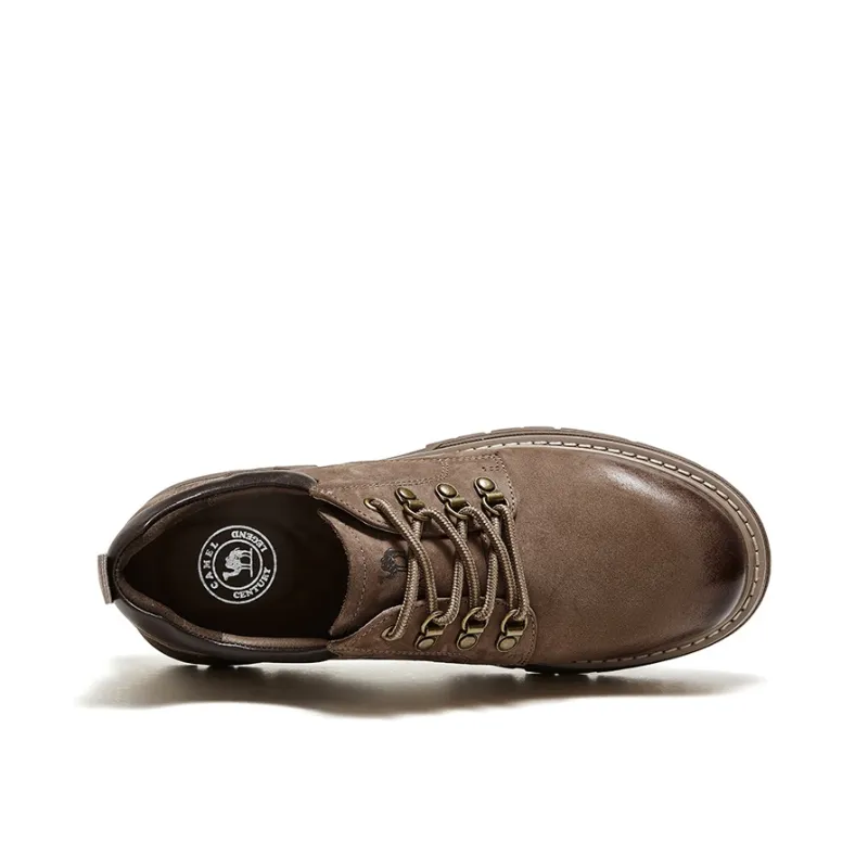 CAMEL Men's Casual Shoes Men Low Top Desert Yellow, Non Enzyme Brown-7