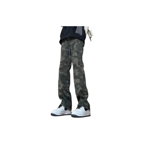 FOREVER 21 Jeans Unisex Camouflage Black