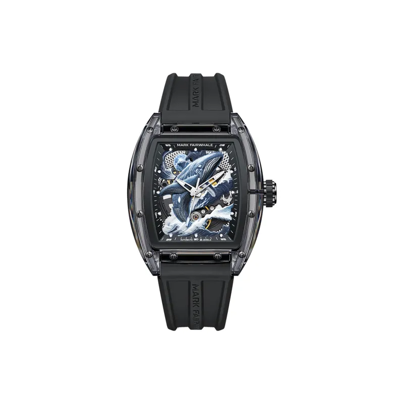 FAIRWHALE Shan Hai Jing Series Automatic Mechanical Movement Rubber Strap Watch Men's Watches Blue Dial-0