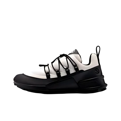 Ecco Low-Top Hiking/Trekking Shoes Women's Black White