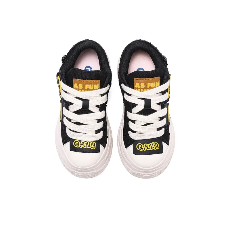 Q AND Cushioning Coverage Height Increasing Abrasion Resistant Low Top Skateboard Shoes Unisex-5