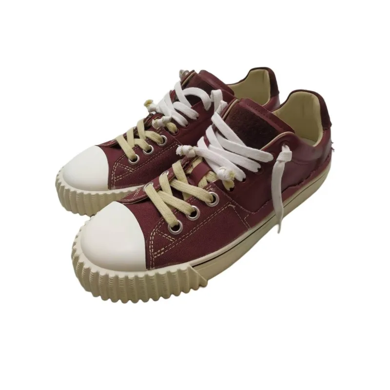 Maison Margiela Low Top Skateboard Shoes Men's Burgundy-2