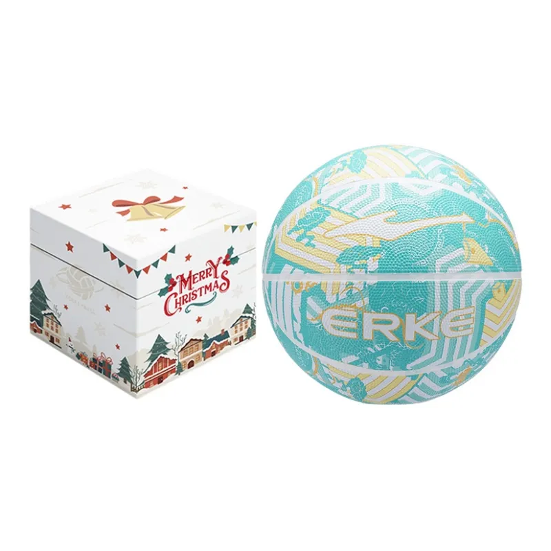 Erke Rubber Basketball Evergreen Size 7 5 Size Training Unisex-8