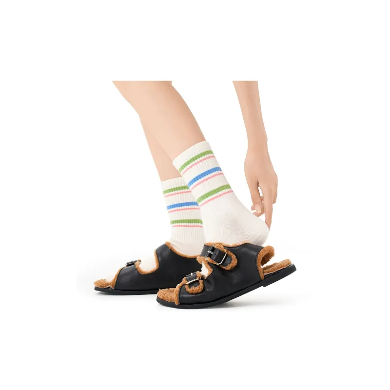 Primeet Mid Calf Socks Fall Unisex 5 Pack-20