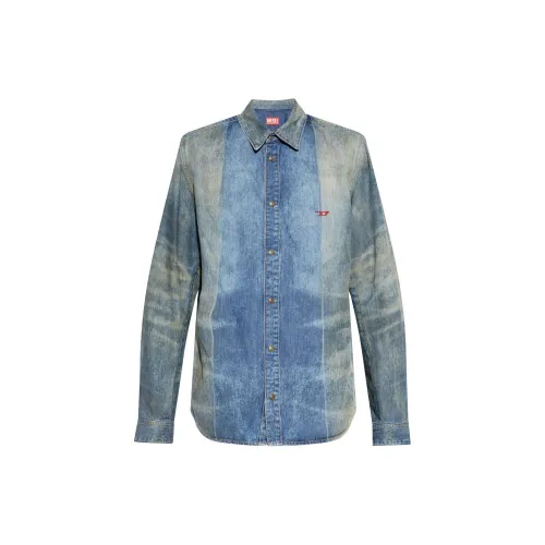 DIESEL Shirts Men Blue