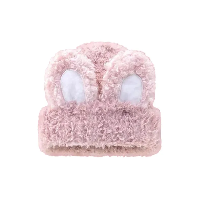 RX UVCUT Polyester Beanies Unisex White/Pink/Khaki/Black-1