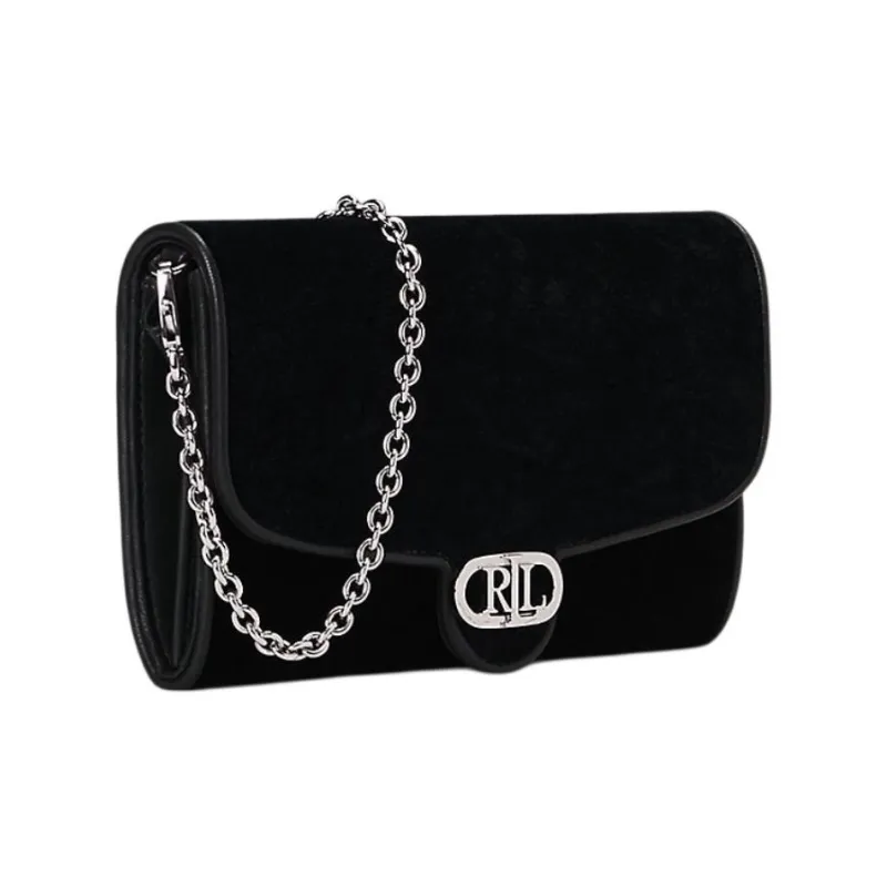 Ralph Lauren Polyester Shoulder Bag Crossbody Bag Medium Size Women's Black-1
