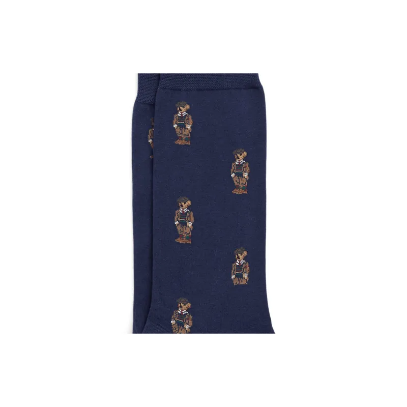 Polo Ralph Lauren Mid-Calf Socks Men's 1 Pack Navy-4