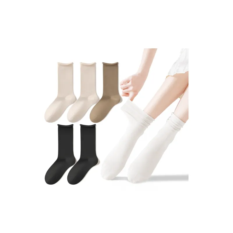 B&C.Room Mid Calf Socks Fall Winter Women's 5 Pack-16