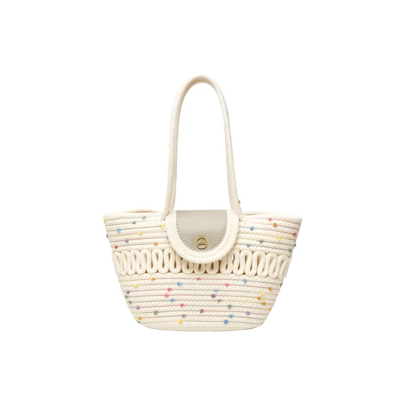 Joy&Mario Refined, Practical, And Stylish Good Looking Commute French Niche Large Size Women's Ecru-4