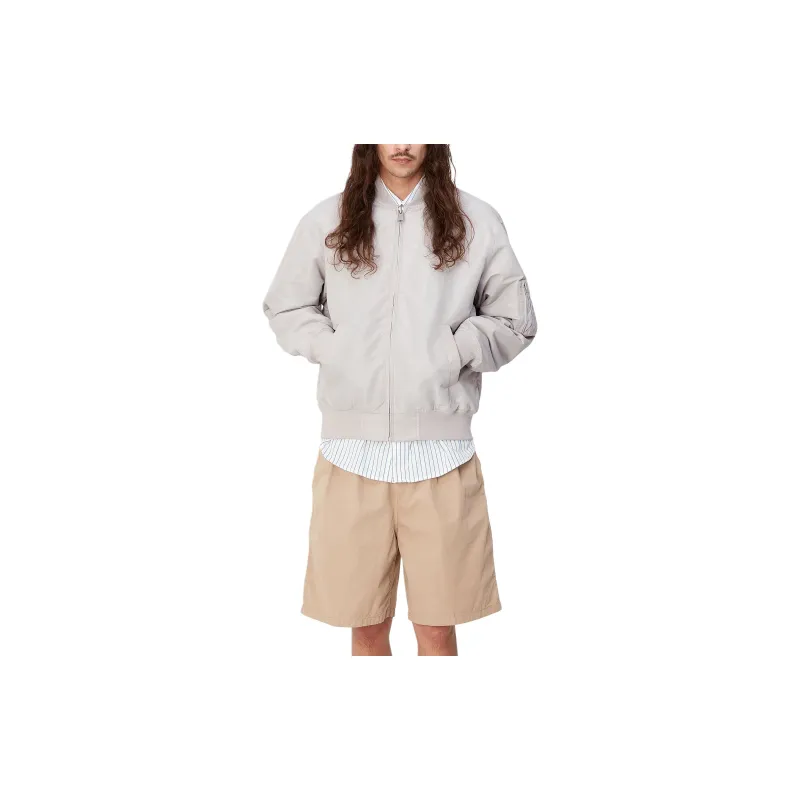 Carhartt WIP SS24 Otley Bomber Jacket Unisex Silver Gray-3