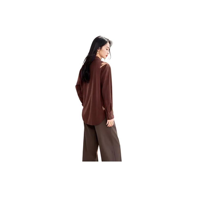 La Chapelle Shirt Women's Dark Brown-1