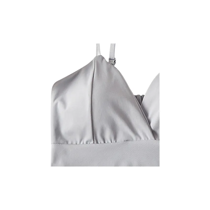 Flowers In Water Bra Women's Gray-3