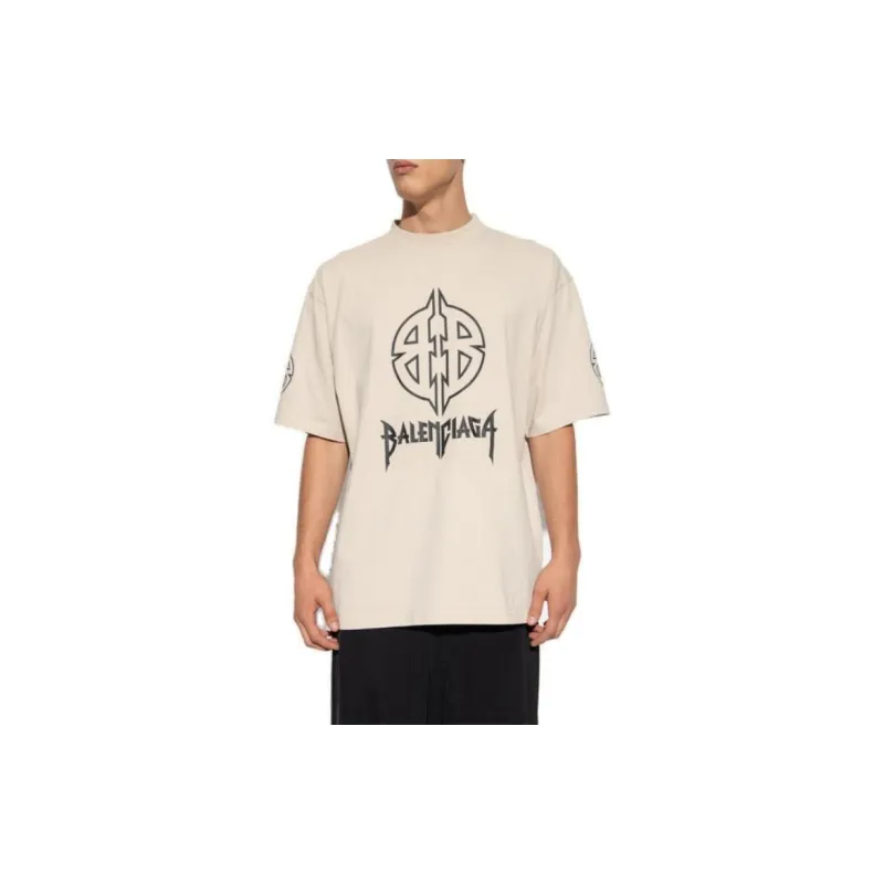 Balenciaga Bb Icon Printed Crewneck T-Shirt-5