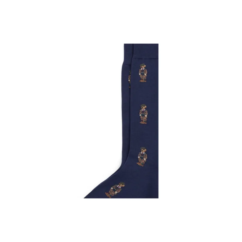 Polo Ralph Lauren Mid-Calf Socks Men's 1 Pack Navy-5