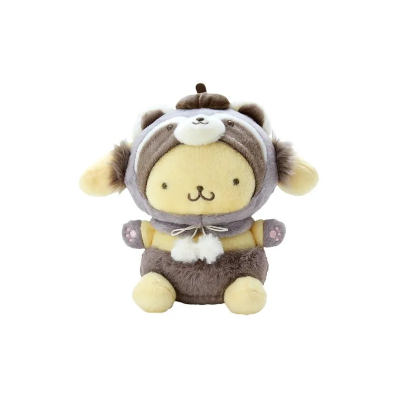 Sanrio Pompompurin Fairy Tale Forest Collection, Little Raccoon Dolls Plush Doll 23cm Height-2