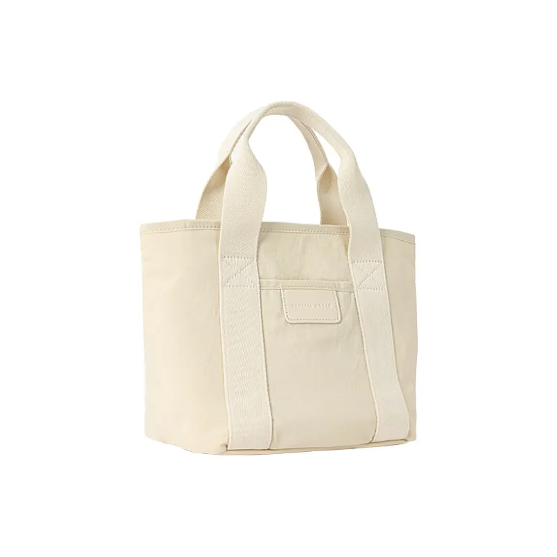 VANESSA HOGAN Fabric Tote Bag Shopping Bag Handbag Women's Black/Ecru/Light Blue/Yellow-1