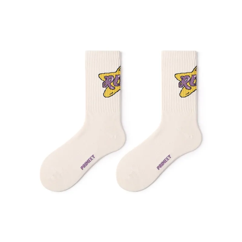 Primeet Mid Calf Socks Fall Unisex 5 Pack-39