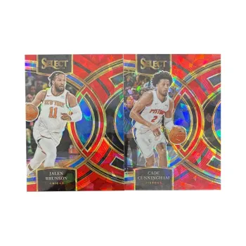 PANINI 2023 24 SELECT Pistons Cunningham+Knicks Jalen Brunson Red Hot T Cards Star Cards Card Pass Sports Cards 2 Pcs
