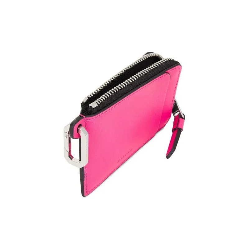 ALLSAINTS Cow Leather Wallet Women's Bright Pink-3