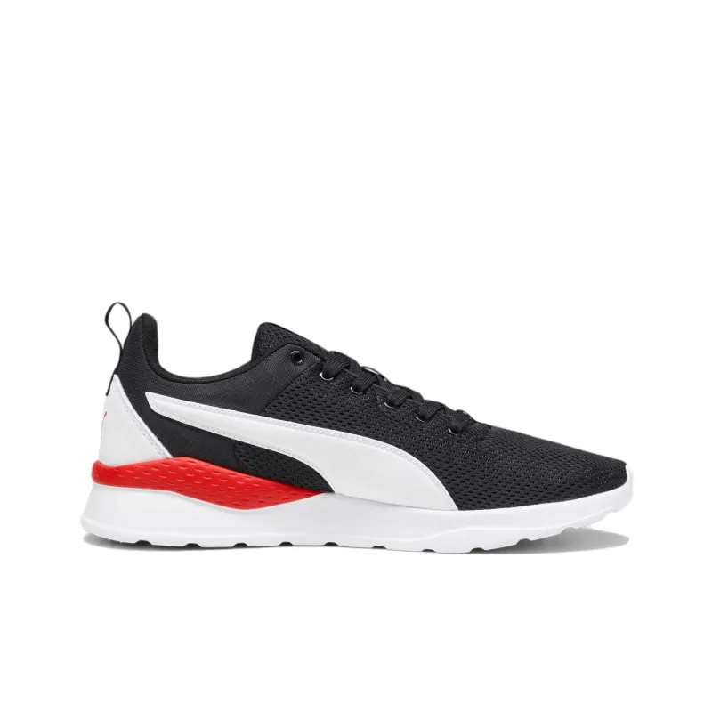 PUMA Anzarun Lite Non slip Lightweight Low Top Casual Shoes Men's Black White Red-1