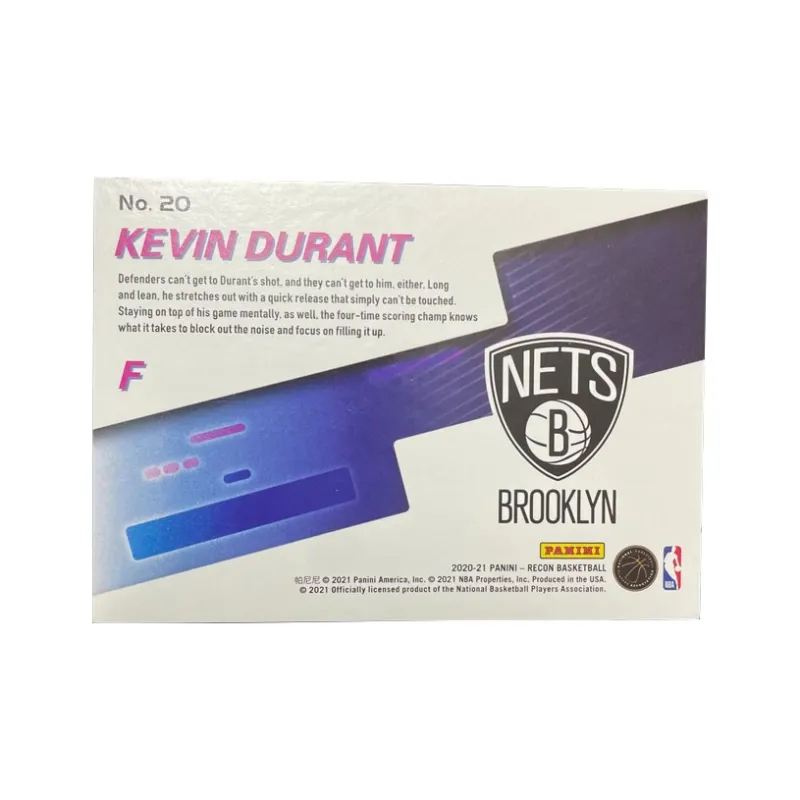 PANINI 2020 21 Recon Nets Kevin KD Teca Highway Refringence Silver Fold Basketball Card Product Pass Sports Cards 1 Pc-2
