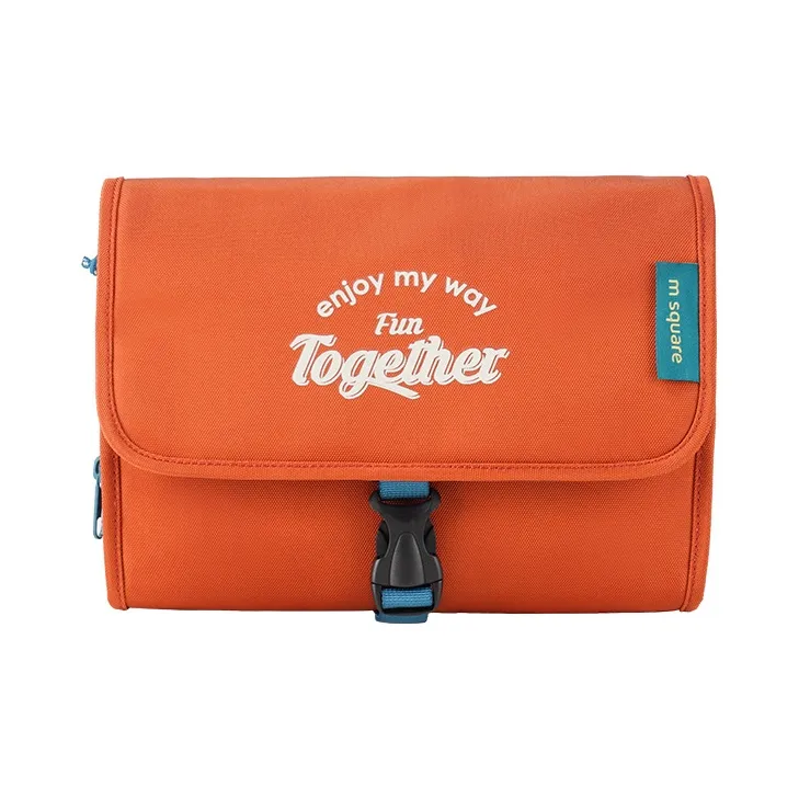 M Square Polyester Travel Divided Pouch Toiletry Bag Regular Unisex Multicolor-3
