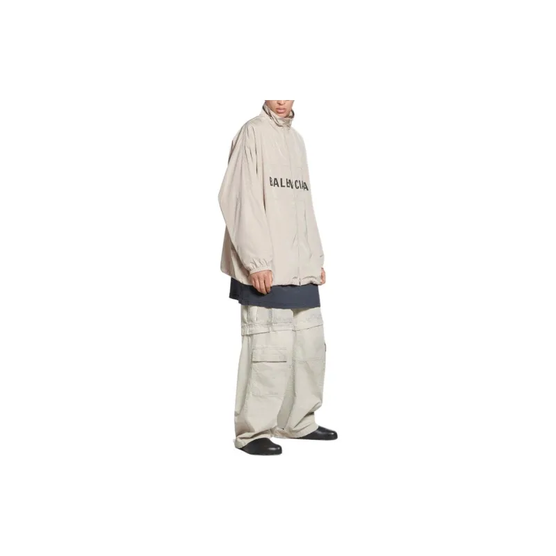Balenciaga Logo Zip Up Jacket-3