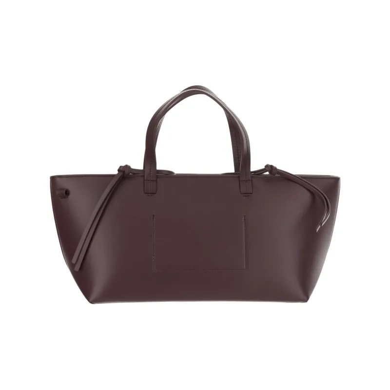 JIL SANDER Cow Leather Tote Bag Shopping Bag Handbag Women's Plum Colored-2