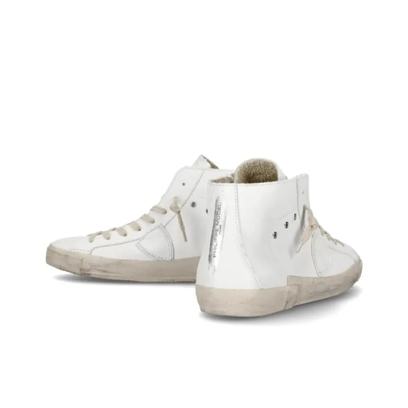 PHILIPPE MODEL Prs High-Top Skateboard Shoes Women's White-3