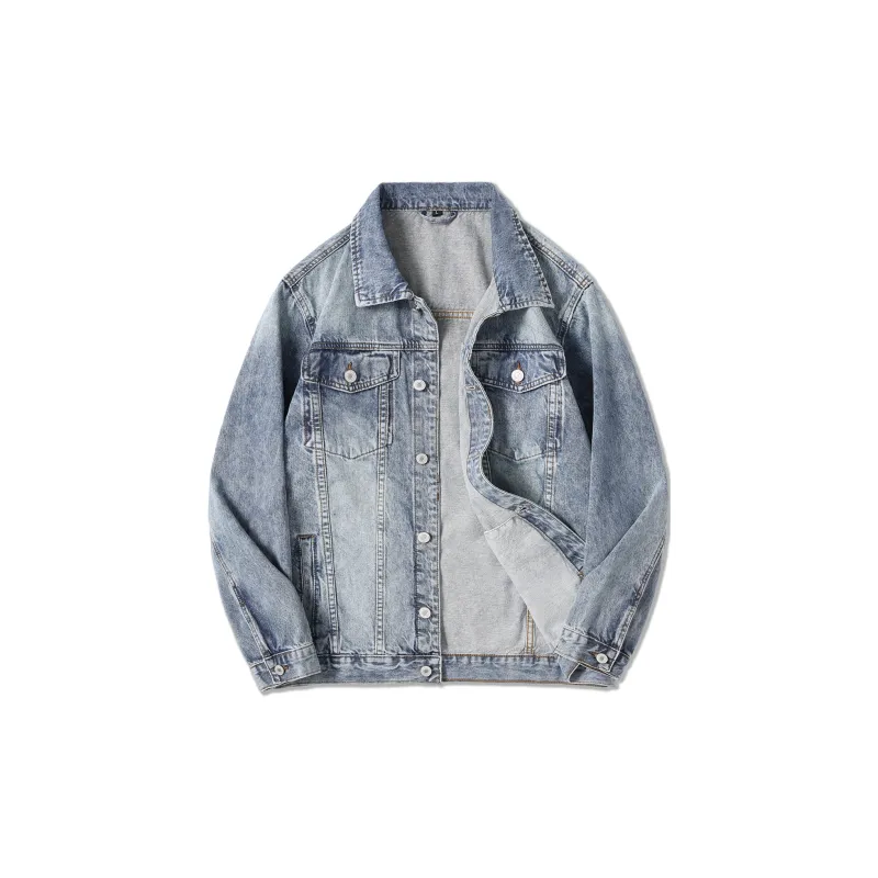 SANTASTIC Denim Jacket Men's Light Blue-1