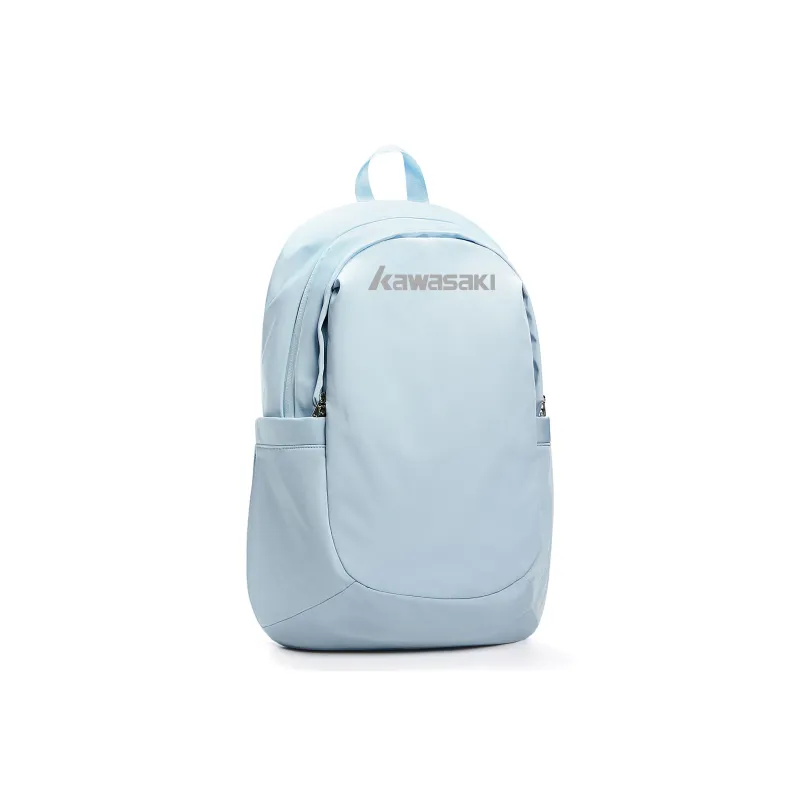 Kawasaki Nylon Fitness Backpack Unisex Light Blue/Black/Ecru-2