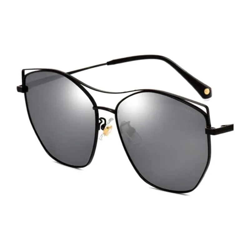 SEROVA Alloy Metal Round Sunglasses Unisex-2