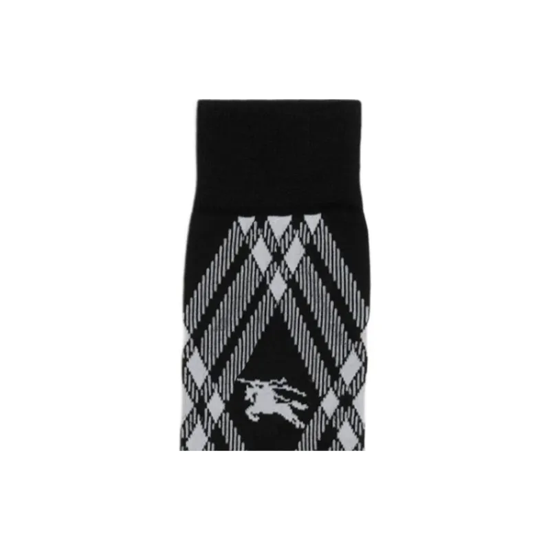 Burberry Knee-High Socks Men's 1 Pack Black-2
